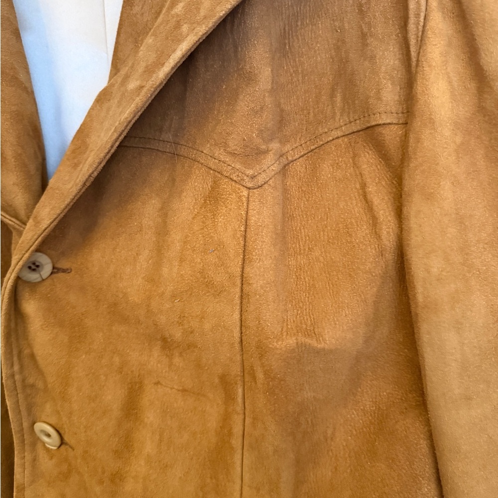 Scully Camel 100% Suede Leather Western Fully Lined Jacket Size 46 - Picture 5 of 8